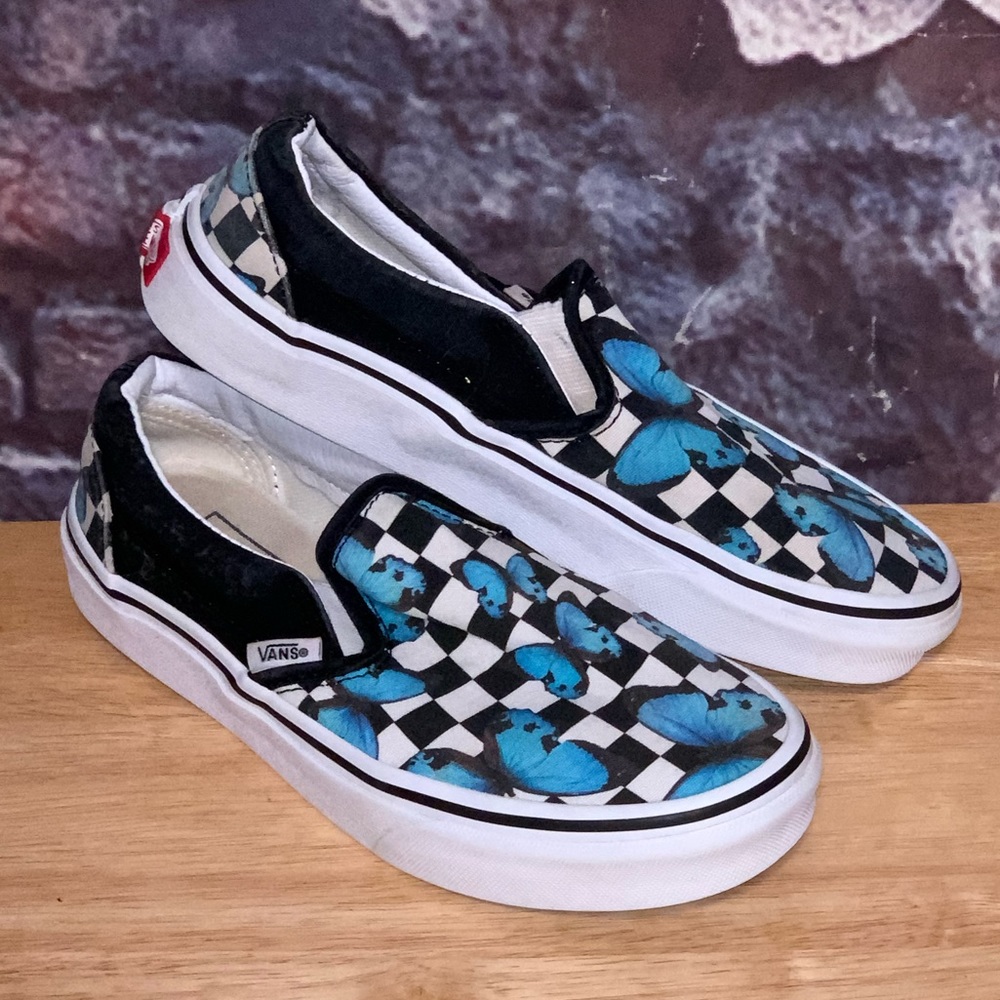 Vans Off The Wall Butterfly Slip On Shoes Mens 4 Women’s 5.5